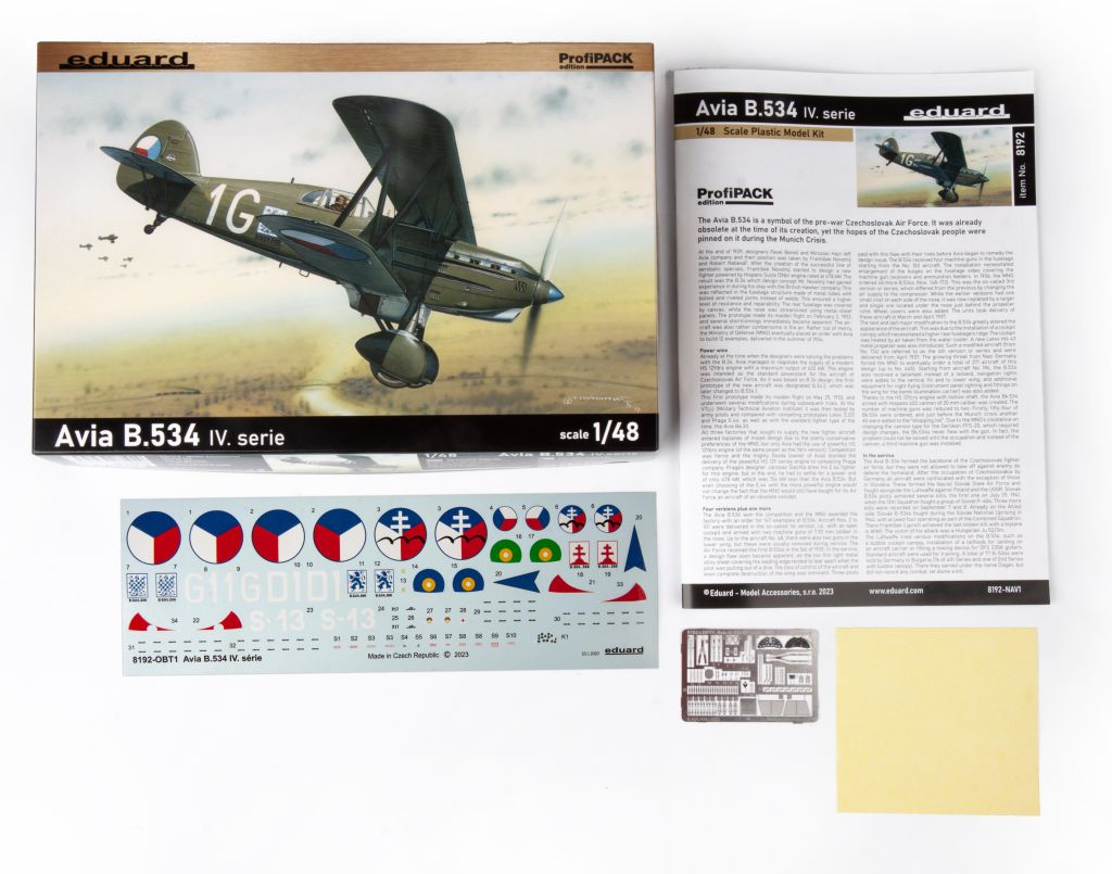 Eduard Avia B-534 IV. série ProfiPACK (ČR) 1/48